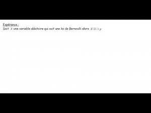 Probabilités : Loi de Bernoulli
