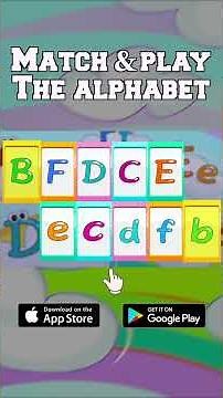 Alphabet Match Game Video for kids #shorts #trending #songforkids #popular