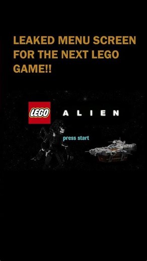 LEAKED menu screen for LEGO ALIEN! #lego #alien #brickfilm