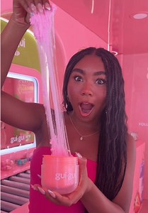 Made the cutest slime at @Gui Gui 🩷#guigui #guiguislime #slime #asmr | slime