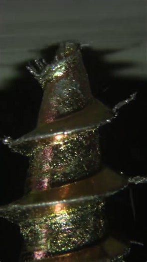 Intriguing screw and file close-up: A fascinating macro exploration