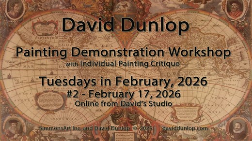 David Dunlop's Tuesdays in February, 2026 Landscape Painting Workshops (February 17, 2026)