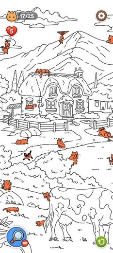 Find hidden cats - Level 1 GAMEPLAY #gameasahotak