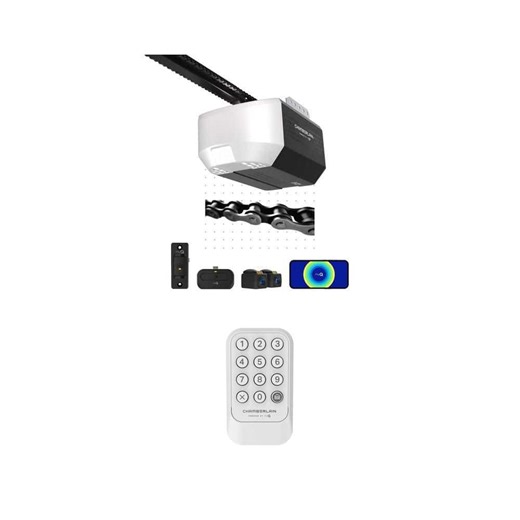 Chamberlain 1/2 HP Smart Chain Drive Garage Door Opener with Universal Wireless Keypad - The Home Depot