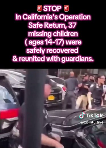 BREAKING🚨: In California's Operation Safe Return, 37 missing children (ages 14-17) were safely recovered & reunited with guardians. 7 arrests made, including one for child sex trafficking. Some kids were victims of sexual exploitation & assault. Grateful for the teams saving lives. 🙏 #OperationSafeReturn #california #children #missing #trafficking