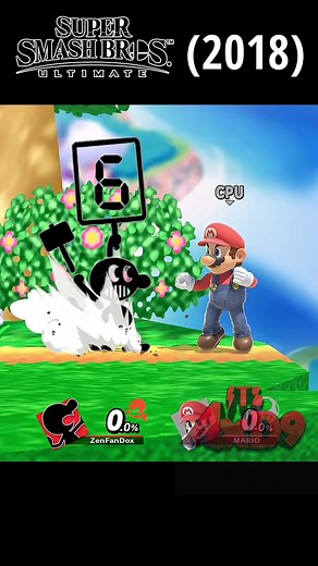 Mr. Game & Watch Side Special in Every Smash Bros. Game