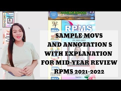 RPMS WITH 19 INDICATORS ( SAMPLE MOVS AND ANNOTATION WITH EXPLANATION T1-T3 ) // TEACHER REMARIE