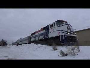 LSRC 1776 leads Lake State Railway's Santa Train out of Standish, Michigan