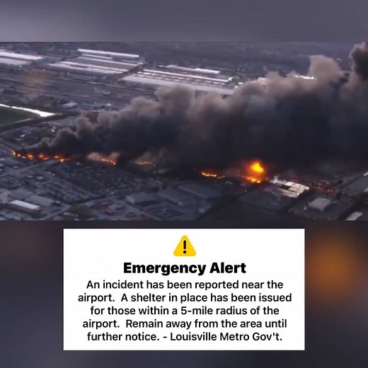 🚨 BREAKING: Cargo plane explodes on takeoff at Louisville's airport. A UPS McDonnell Douglas MD-11 with three crew members aboard crashed around 5:15 p.m. at Louisville Muhammad Ali International Airport while departing for Honolulu. The resulting fireball and thick smoke plume triggered a shelter-in-place order within a five-mile radius. Let’s send thoughts and prayers to the crew, first responders, and all impacted families. | Fraying Reality
