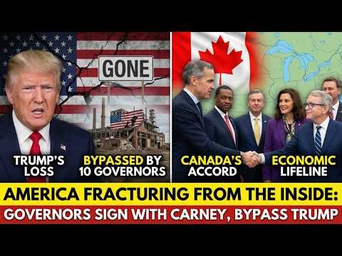 TEN US GOVERNORS JUST SIGNED A DEAL WITH CARNEY. BYPASSING TRUMP. BYPASSING WASHINGTON. AMERICA IS..
