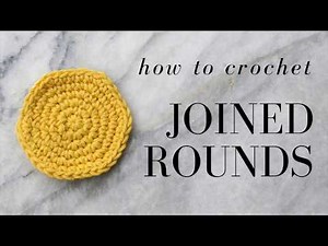 how to crochet joined rounds