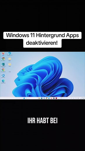 Windows 11 Hintergrund Apps deaktivieren: So klappt's!