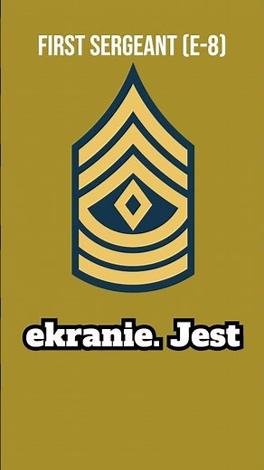 US Army Rank - First Sergeant (E8) 🪖⭐ #tacticalzone