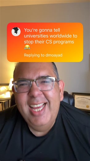 Data Science With Dennis | AI & Career Coach for Data Leaders on Instagram: "Fawk your CS program!"