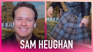 Throwback to Sam Heughan showing off his #Outlander kilt! 😍 | The Kelly Clarkson Show
