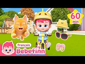 🐱🚲 La Chanson du Vélo avec Bebefinn | +Comptines | Bebefinn français 👶 Chansons pour Enfants