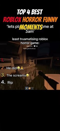 Roblox horror funny moments #shorts #roblox #horror #funny #moments #top #ranking