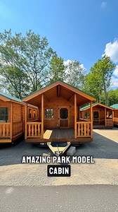 Stunning Park Model Cabin | Log Homes