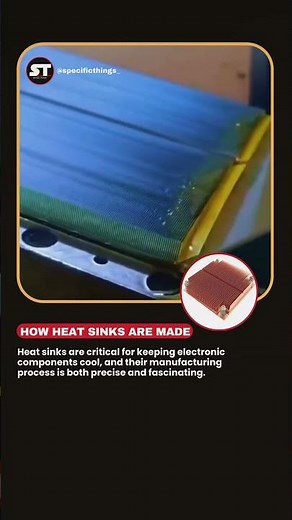 How Heat Sinks Are Made | Extrusion, Skiving & Forging Explained . #factshorts #shortsfeed #heatsink