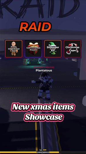 New Christmas cosmetics frosty gingerbread man, shpulder elf, Christmas cape, gold Christmas present. Showcase and how to get in the new Christmas uodate part 1 in hunty zombie roblox #roblox #fyp #huntyzombies #christmas #candycane