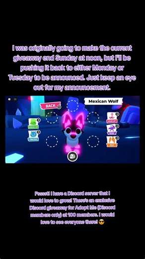 Adopt Me Endangered egg pets giveaway update! #roblox #adoptme #trending #fyp #viral