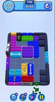 Color Block Jam Level 720 Solution Walkthrough #colorblockjam #gaming #colorblockjamgame #games