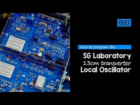 How to program the SG Laboratory 13cm transverter Local Oscillator