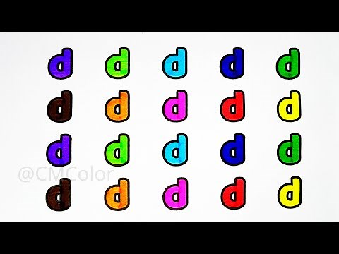 Learn Small Letter 'd' | Alphabet Tracing and Coloring Activity