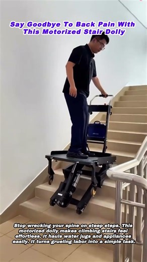 Say Goodbye To Back Pain With This Motorized Stair Dolly