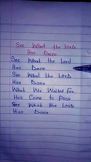 🌿 “See What the Lord Has Done ✍🏽 Handwritten Testimony of Praise 🙌🏽 | Nathaniel Bassey”