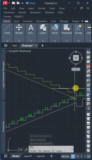 String Numbers on AutoCAD by YQArch Plugin #yqarch #architecture #autocadtutorial #cad #autocad #مصر