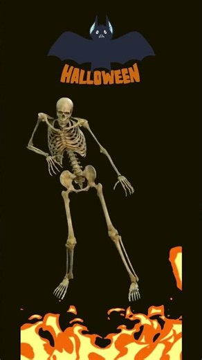 💀🎃 Dancing Skeleton Groove to Michael Jackson’s Thriller Remix! 🕺🔥 | #musicshorts