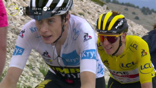 Tour-Rückblick: Als Jonas Vingegaard am Mont Ventoux im Jahr 2021 Tadej Pogacar im Gelben Trikot abhängte