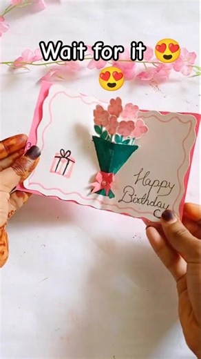 stunning pop-up birthday card !✨#diy #birthday #shorts #trending #cards #handmade #ytshorts