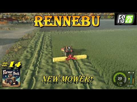 This new mower cut time! | Farming Simulator 25 | Rennebu