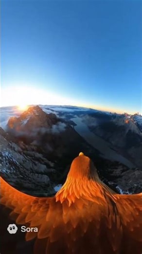 GoPro Mounted on Eagle | Beautiful Scene Captured Over Mountains 🌄