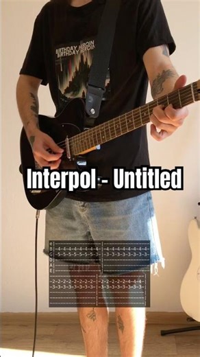 Interpol - Untitled cover with tabs #guitarcover #postpunk