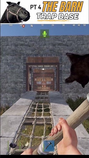 I Made a HORSE BARN Trap Base / Part 4 #rustgame #rustgameplay #rusttrapbase