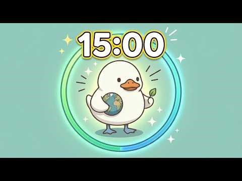 15 Minute Timer 🦆 Cute Duck Timer for Kindergarten