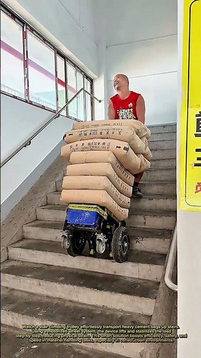 Stair-Climbing Machine Carrying Heavy Loads Like Magic! (Next Level Efficiency)