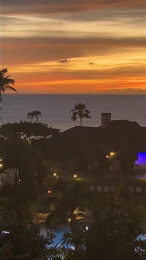 Maui: Gorgeous Sunset from Balcony at Kaanapali Shores Hotel, Part 1