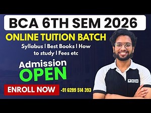 MAKAUT BCA 6th SEM Tuition Classes by Youth Career Hub