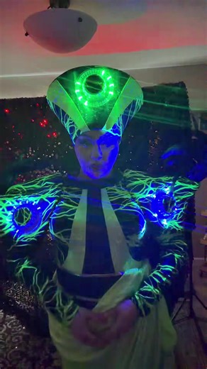 Stunning Outfit with Flashing Lights Warning