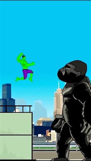 Hulk vs King Kong: Rock Paper Scissors Challenge! 😱🔥 #shorts #viral