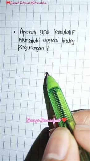 Proof of the Commutative Property of Subtraction ❗❗