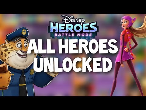 DISNEY HEROES BATTLE MODE ALL CHARACTERS UNLOCKED