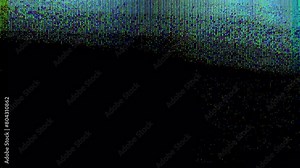 Glitchy scanlines overlay. Looped digital noise. Bad TV signal
