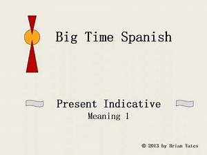 present indicative meaning 1