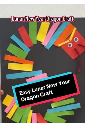 Celebrate Lunar New Year with this fun Dragon Craft! 🐉 Perfect for EYFS and KS1, this hands-on activity builds fine motor skills while exploring Lunar New Year traditions ideal for creative lessons and classroom displays. #dragon #eyfs #lunarnewyear #chinesenewyearcraft #craft