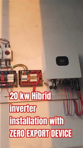 20kW Hybrid Solar System | On-Grid + Zero Export Device Installation by Umar Solar ⚡☀️ #solarsystem